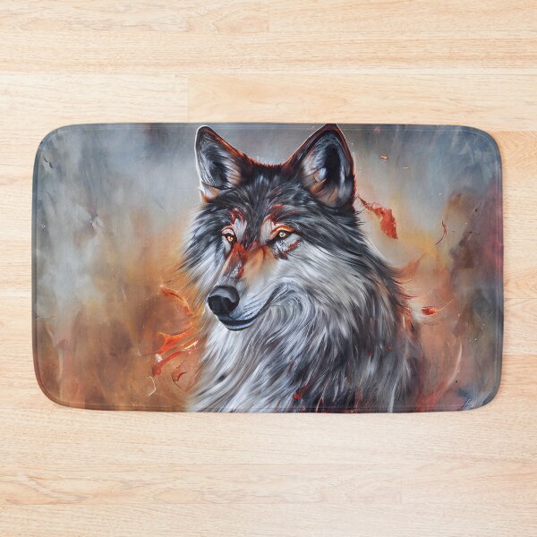 Item preview, Abstract wolf fire  designed and sold by threlando.