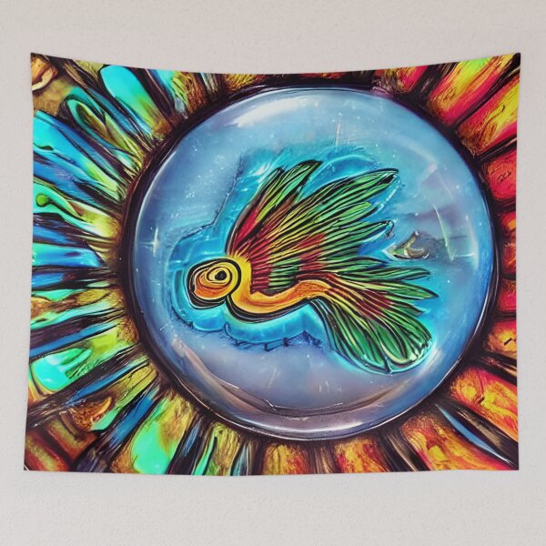 Item preview, Sunflower Fish Bowl designed and sold by AbstraktTheArt.