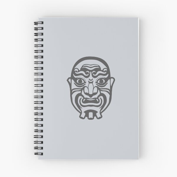 Item preview, Stylized, minimal art of Men Yoroi armor mask. in grey ink designed and sold by martodesign.