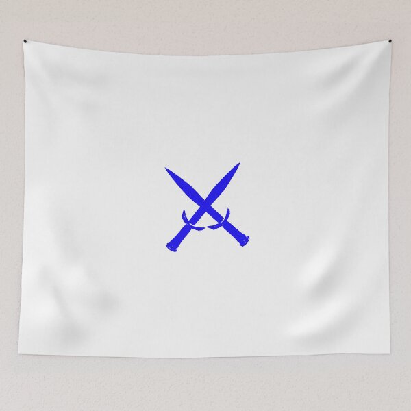 Item preview, Navy Blue Crossed Swords designed and sold by LEOEXPRESS.