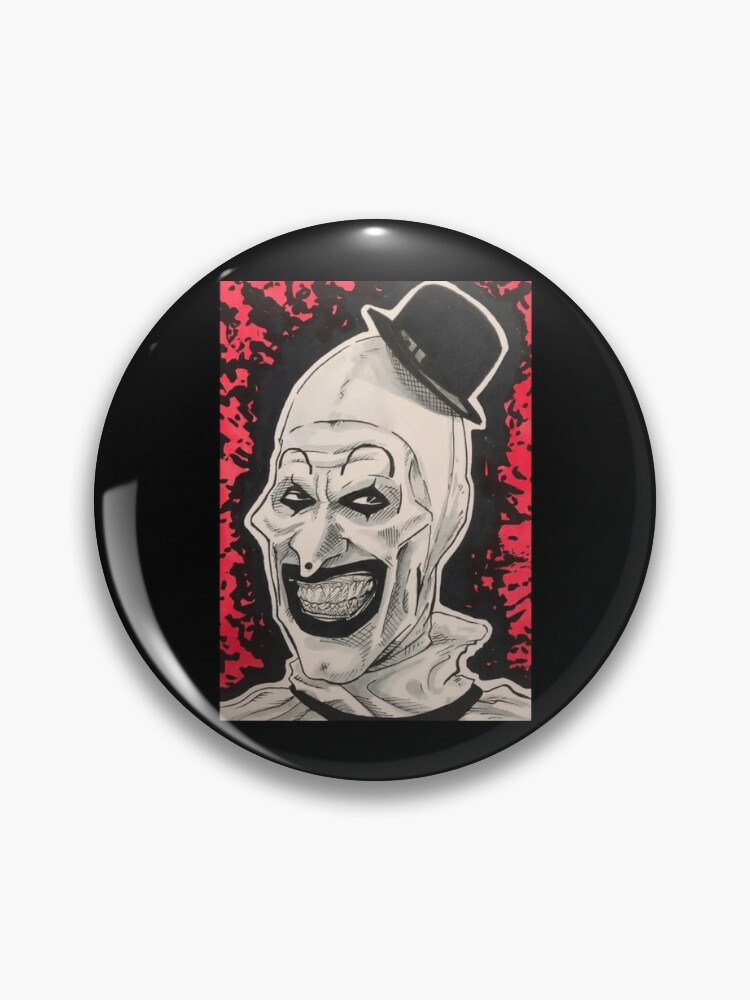 Badge for Sale avec l'œuvre « Clown de carnaval rétro » de l