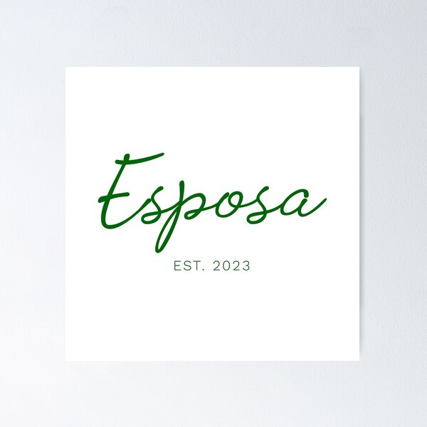 Item preview, Esposa est 2023 - emeralnd green version - wife est 2023 - Bride to be 2023 designed and sold by ALLURE-minimal.