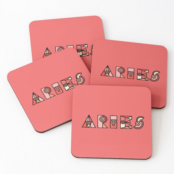 Item preview, Aries Geometric Word Art designed and sold by DandiestArt22.