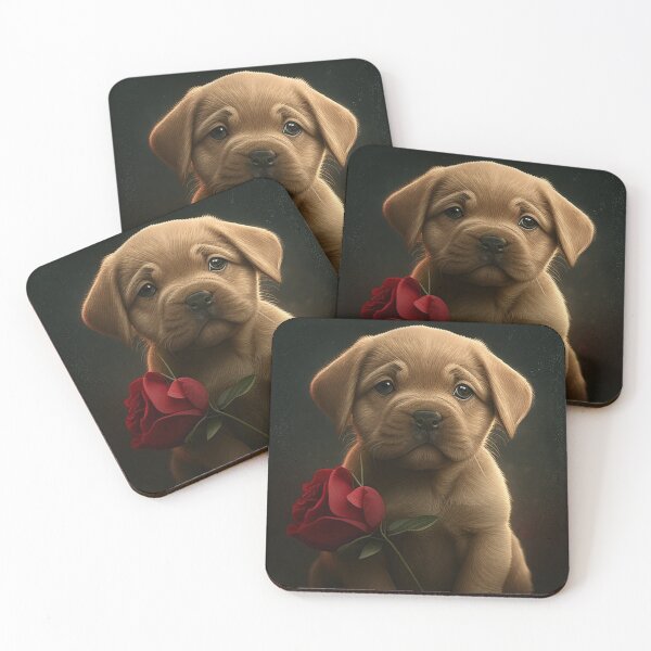 Item preview, Valentine Puppy Dog Cuddling Valentine Teddy Bear designed and sold by apuppyfeed.