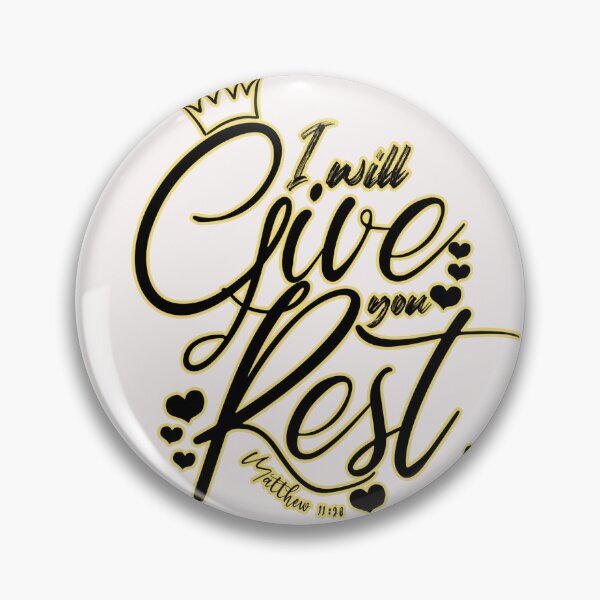 Item preview, I will give you rest - Bible verse designed and sold by Calli_Designs.