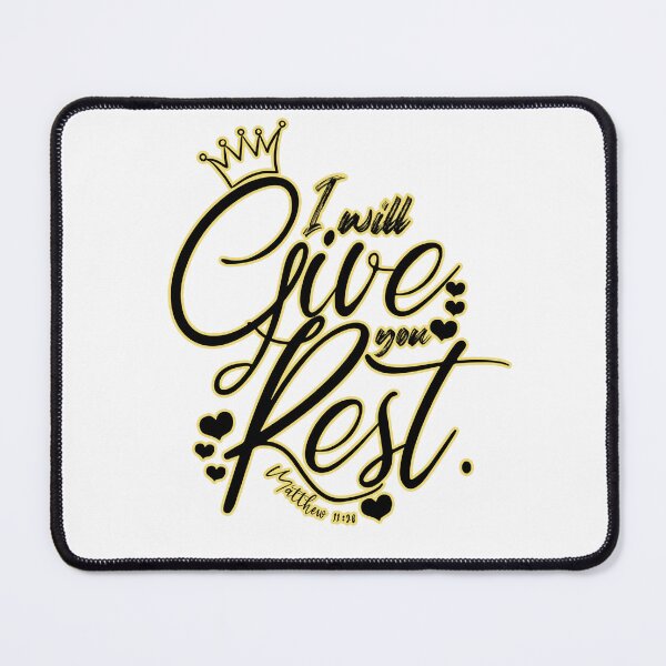 Item preview, I will give you rest - Bible verse designed and sold by Calli_Designs.