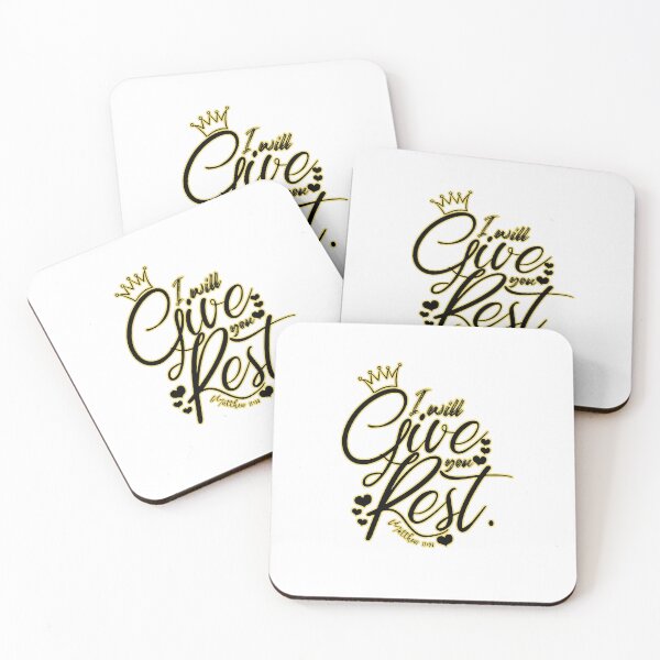 Item preview, I will give you rest - Bible verse designed and sold by Calli_Designs.