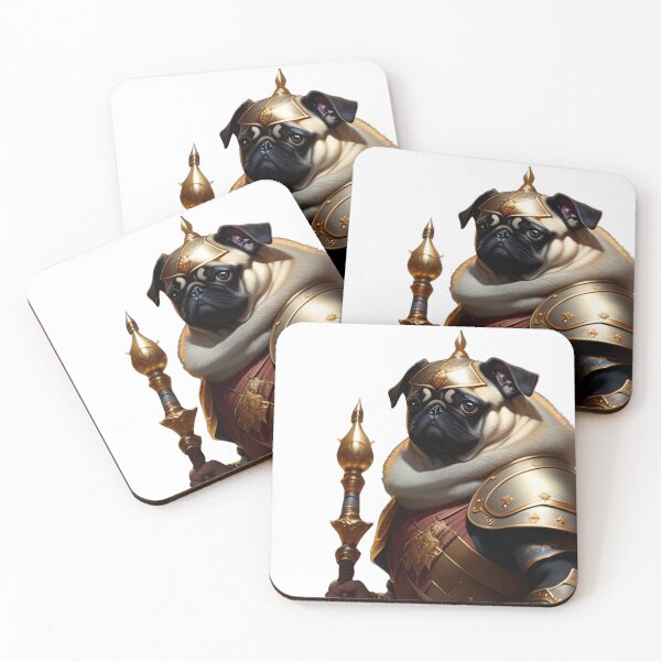 Item preview, King Pug III also known as: "IL Pugliatore" of the great empire "Pugtaly" in full royal armour and sceptor. designed and sold by CyberArtsy.