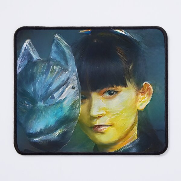 Item preview, Su-Metal with a Fox God Mask Babymetal AI Painting Digital Fan Art designed and sold by Gogmagosh.