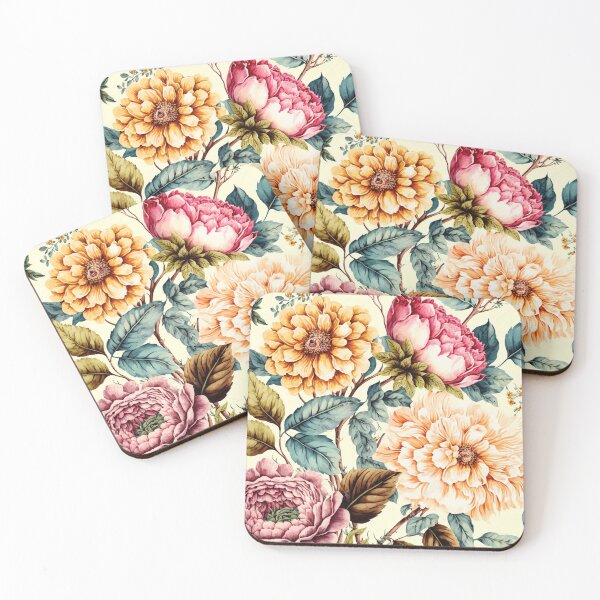 Item preview, Ornamental Floral Pattern Vintage Flowers Wallpaper Ornaments designed and sold by goldufeenstaub.