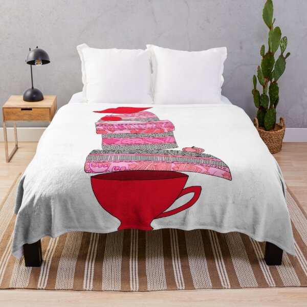 Item preview, Red Feast with coffee, cake, delicious cream, lips and cherry designed and sold by WRECZ.