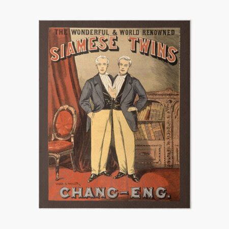 Item preview, Siamese twins poster from the 1800s designed and sold by monsterplanet.