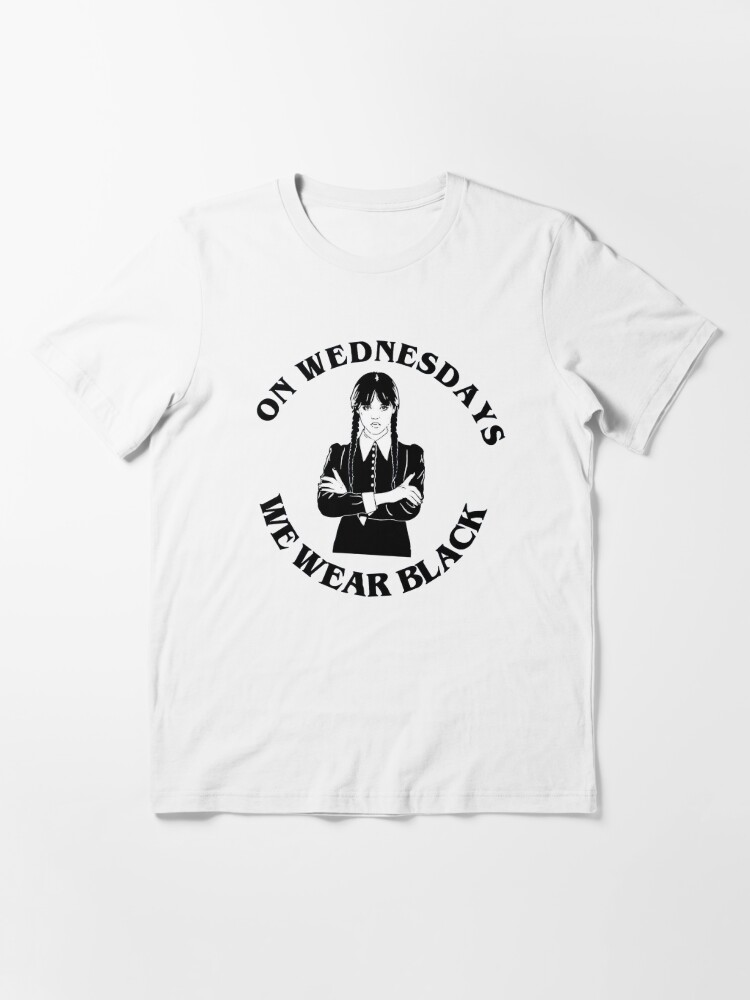 Camiseta on wednesdays we wear black