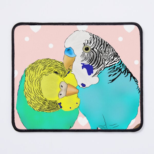 Item preview, Two Budgies in love designed and sold by RadMomCreations.