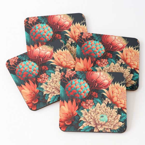 Item preview, Ornamental Floral Pattern Vintage Flowers Wallpaper Ornaments designed and sold by goldufeenstaub.