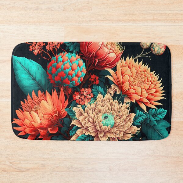 Item preview, Ornamental Floral Pattern Vintage Flowers Wallpaper Ornaments designed and sold by goldufeenstaub.