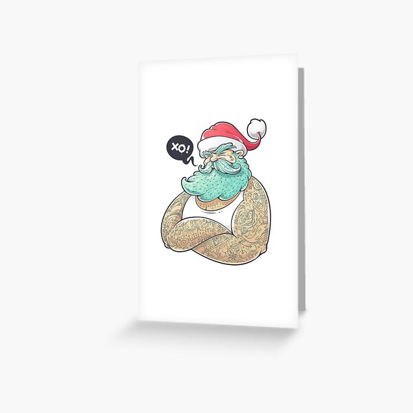 Hipsta Claus Greeting Card