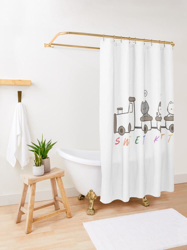Disover Hello Kitty Rainbow T-Shirt Shower Curtain