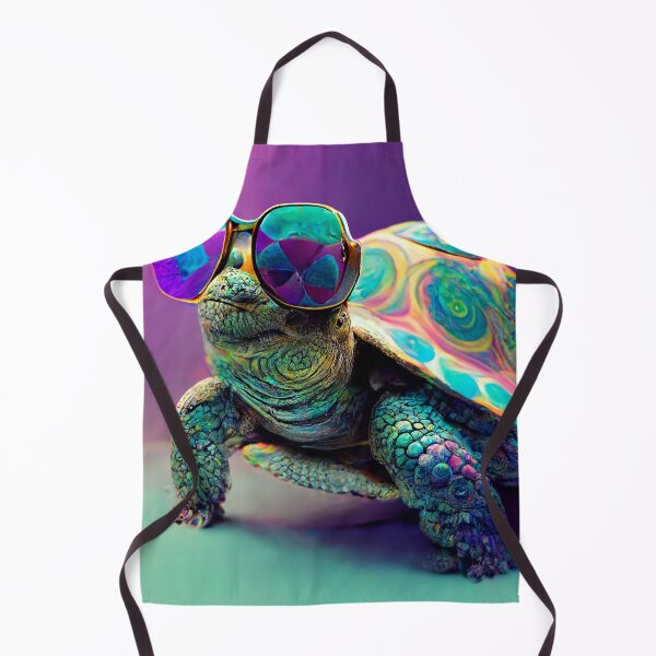 Item preview, Psychedelic Turtle Wearing Sunglasses Wall Art designed and sold by BySpinny.