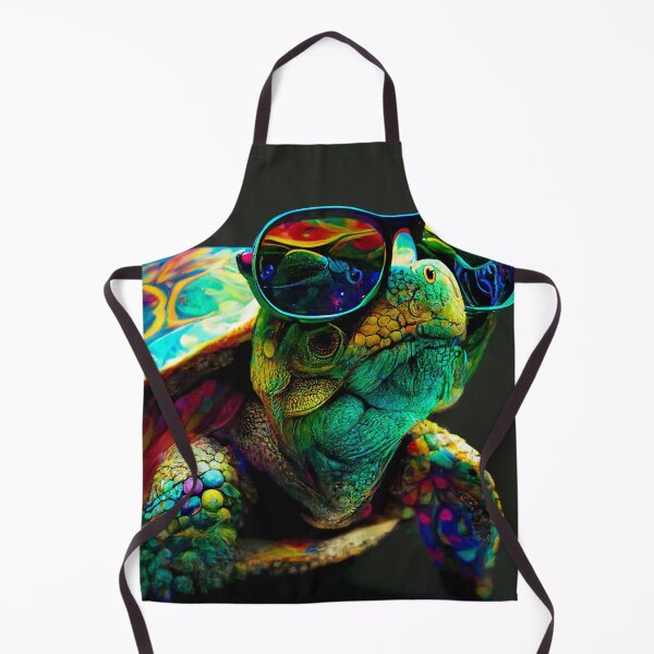 Item preview, Psychedelic Turtle Wearing Sunglasses Wall Art designed and sold by BySpinny.