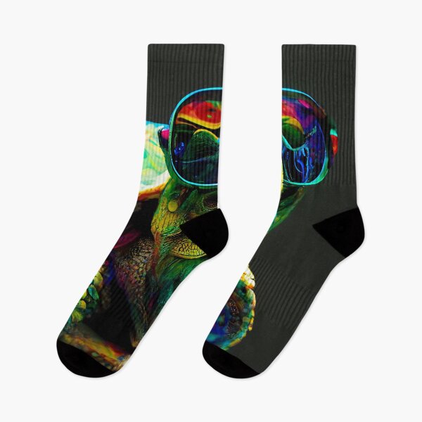 Item preview, Psychedelic Turtle Wearing Sunglasses Wall Art designed and sold by BySpinny.