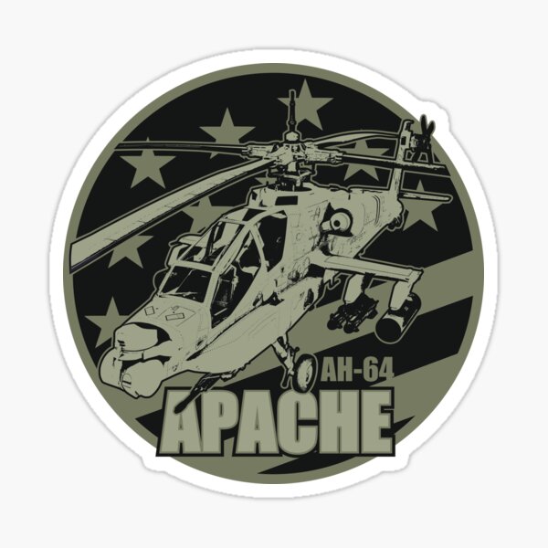 Vista previa del artículo con la obra «Apache AH-64», diseñado y vendido por StrongVlad.