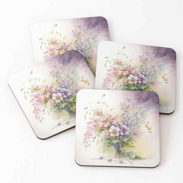 Item preview, Watercolor spring bouquet designed and sold by miamakescolors.