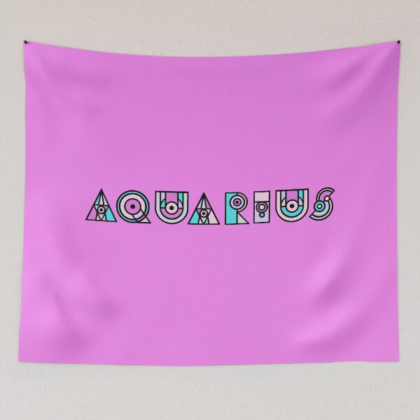 Artikelvorschau, Aquarius Geometric Word Art entworfen und verkauft von DandiestArt22.