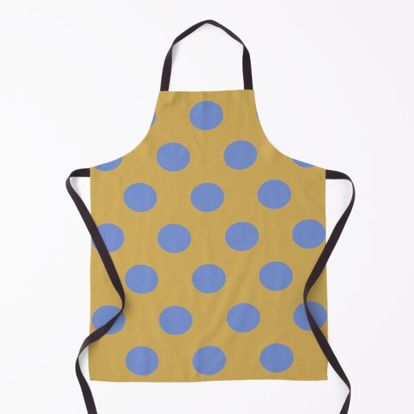 Item preview, Large DANUBE BLUE and GOLD POLKA DOTS designed and sold by RachelMacht.