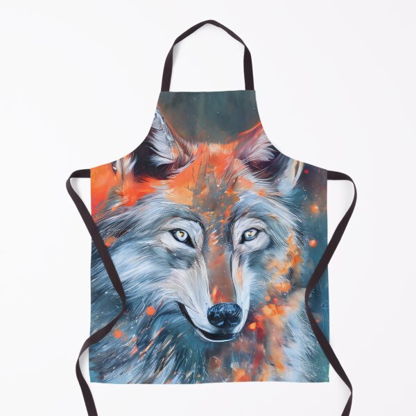 Item preview, Abstract snow wolf designed and sold by threlando.