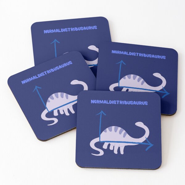 Item preview, Normal distribution dinosaur data science design designed and sold by t1n3333.