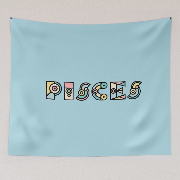 Artikelvorschau, Pisces Geometric Word Art entworfen und verkauft von DandiestArt22.