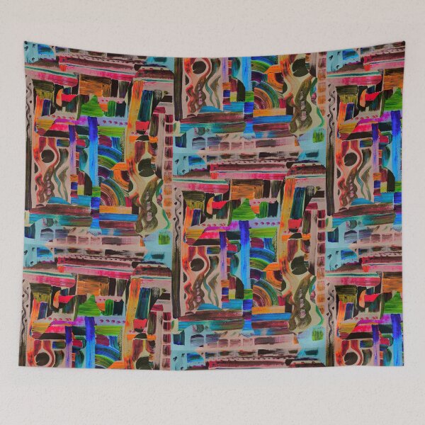 Item preview, Vibrant Multicolour Paint Collage designed and sold by korynaq.