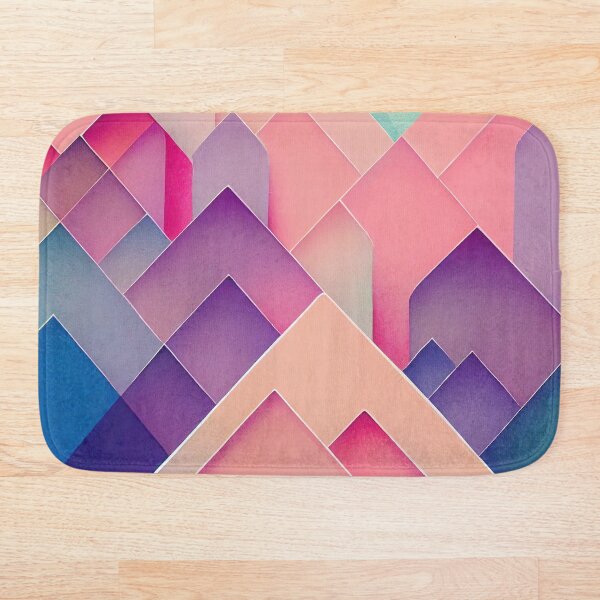 Item preview, Vivid Modern Teal Orange Triangles Pointing Upwards - Abstract background designed and sold by MagicSatchel.