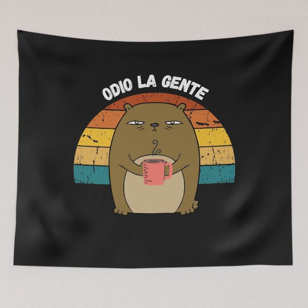 Item preview, Odio La Gente Orso Caffè Divertente Regalo I Hate People designed and sold by Mechanical-Artt.