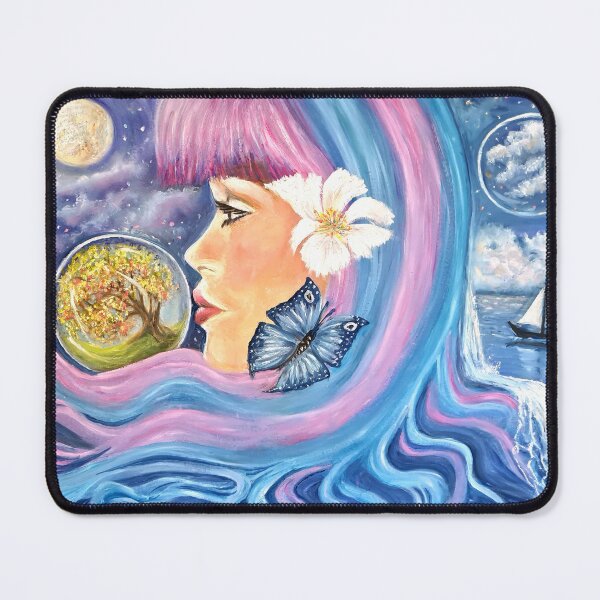 Item preview, Visionary art. A fantasy painting in oils designed and sold by OilPaintsHatts.