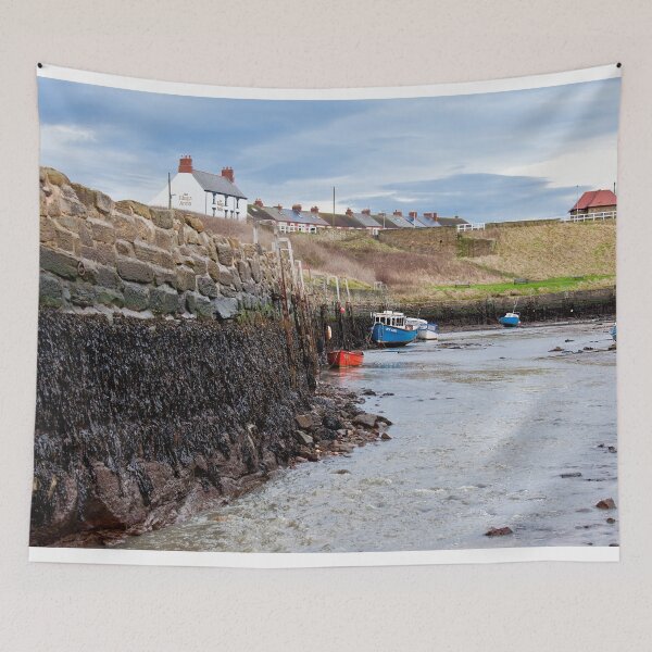 Item preview, Seaton Sluice Harbour in January sunshine designed and sold by Violaman.