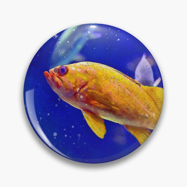 Item preview, Gold Fish yellow tang Watercolour Digital Painting designed and sold by getlyart.