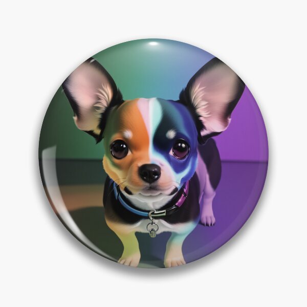 Artikelvorschau, Entzückender und reizender Chihuahua mit mehrfarbigen Lichtern entworfen und verkauft von AlePosters.