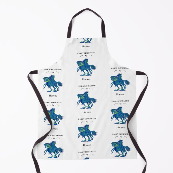 Item preview, Easily distracted by Horses in Blue designed and sold by Horse-Aholic.