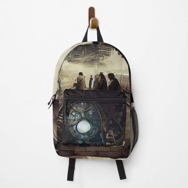 Item preview, Steampunk Train Station Airship Station Scene designed and sold by BySpinny.