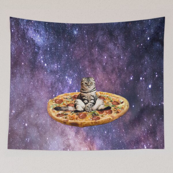 Item preview, Pizza Cat in Space designed and sold by MeowMerch.