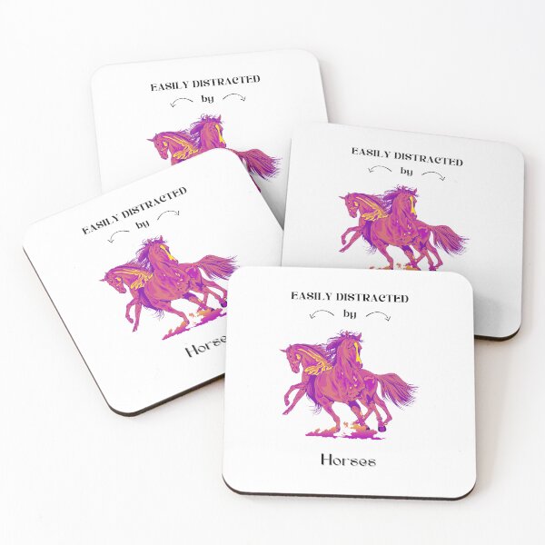 Item preview, Easily distracted by Horses in Purple designed and sold by Horse-Aholic.