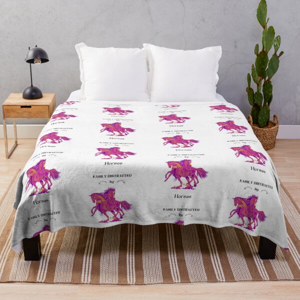 Item preview, Easily distracted by Horses in Purple designed and sold by Horse-Aholic.