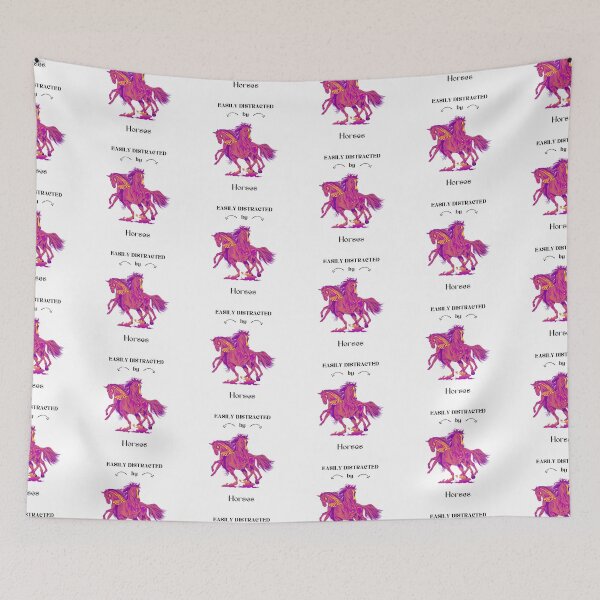 Item preview, Easily distracted by Horses in Purple designed and sold by Horse-Aholic.