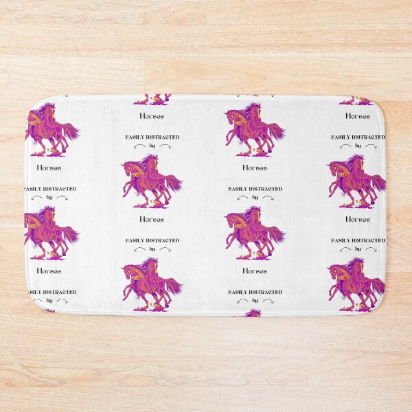 Item preview, Easily distracted by Horses in Purple designed and sold by Horse-Aholic.