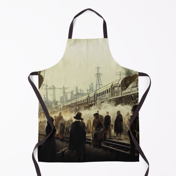 Item preview, Steampunk Train Station Airship Station Scene designed and sold by BySpinny.