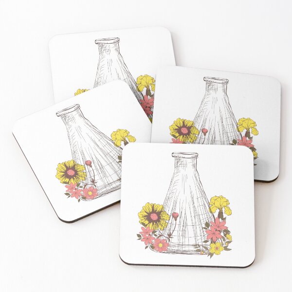 Item preview, Erlenmeyer Flask Floral Chemistry Lab designed and sold by ModelOrganism.