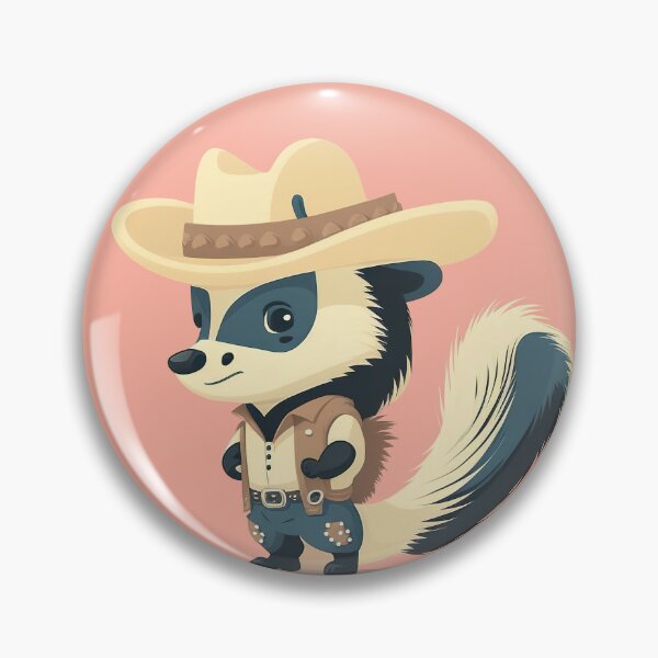 Item preview, Cute Skunk Cowboy(Transparent) designed and sold by pastelcountrytx.