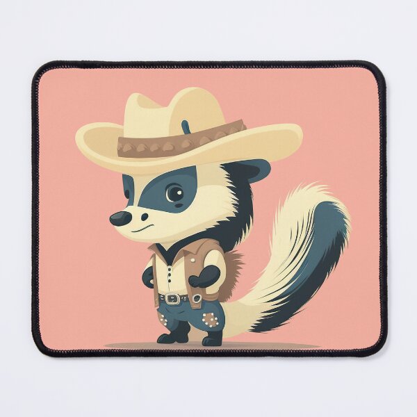 Item preview, Cute Skunk Cowboy(Transparent) designed and sold by pastelcountrytx.